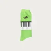84 Yarns PIANO Embroidery Socks - Light Green