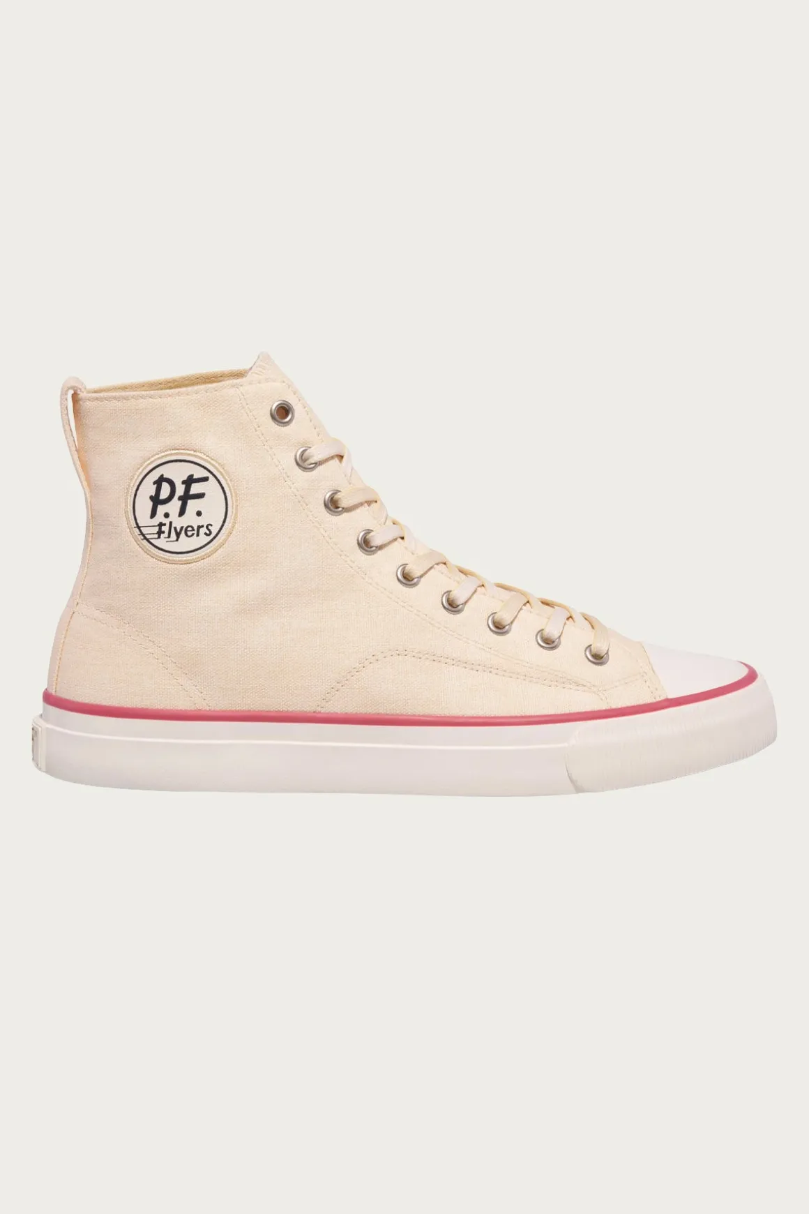 All-American Hi - Antique White/Crimson