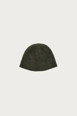 Beanie - Moss Green Fuzzy Alpaca