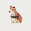 Bog Craft Paper Toy - Akita Dog