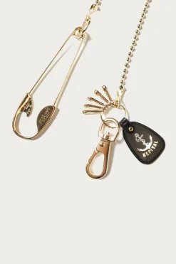 Brass Anchor Snood Chain - Gold