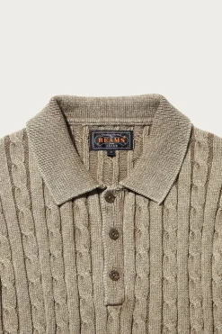 Cable Polo Pigment Dyed Yarn - Beige