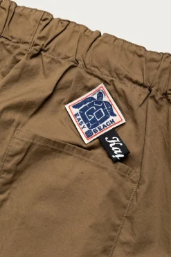 Combed Burberry Cotton EASY-BEACH-GO Pants - Beige