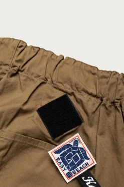 Combed Burberry Cotton EASY-BEACH-GO Pants - Beige