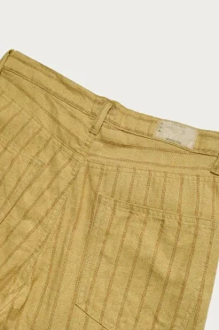 Cotton Linen GIBSON Stripe 5P FRISKO - Gold