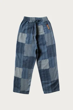 Cotton Linen TUGIHAGI EASY Pants - Navy