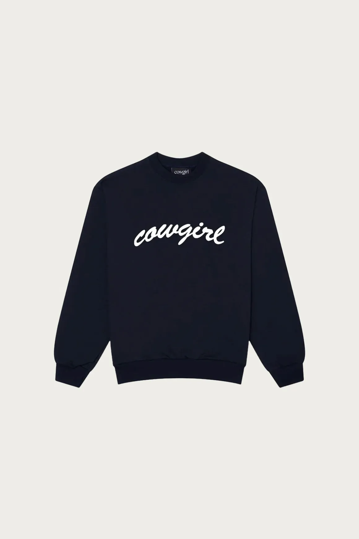 Cowgirl Script Crewneck - Navy
