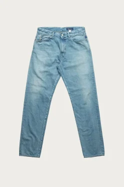 C.T.L. Straight Denim Pants - Bengara (Indian Red) - Light Indigo