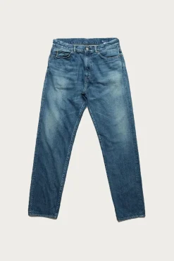 C.T.L. Straight Denim Pants - Bengara (Indian Red) - Dark Indigo