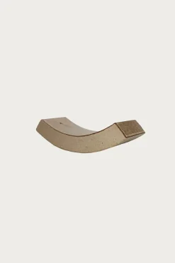 Curve Roof Tile Incense Holder - Clay Beige