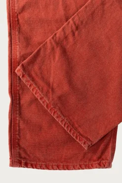 Dad's Fit Oxford Painter Pants - Red