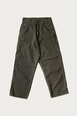 Dad's Fit Oxford Painter Pants - Army Green