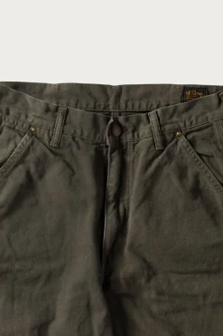 Dad's Fit Oxford Painter Pants - Army Green