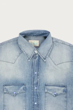 Denim Pearlsnap Shirt - Washed Indigo