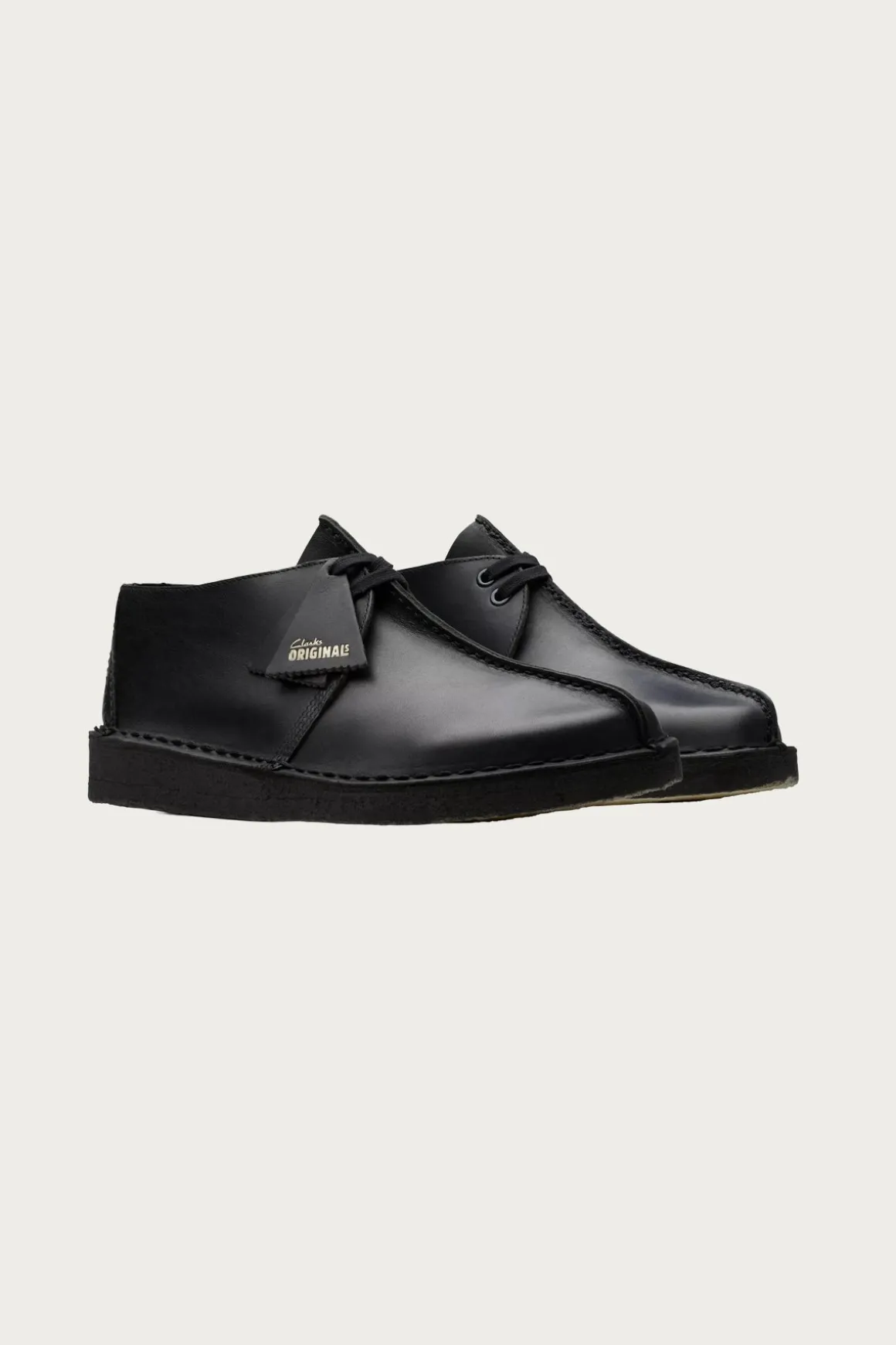 Desert Trek - Black Smooth Leather