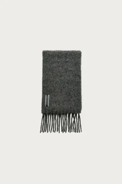 Estate Scarf - Phantom Fuzzy Alpaca
