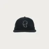 Extended Strap 6 Panel Logohead Hat - Black