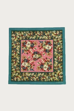 Fastcolor Selvedge Bandanna (NADESHIKO-Champetre) - Turquoise