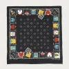 Fastcolor Selvedge Bandanna (KACHINA & PECKISH RAINBOWY) - Black