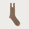 fennica Rib Socks - Cafe/Moss Green