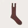 fennica Rib Socks - Light Brown/Renga
