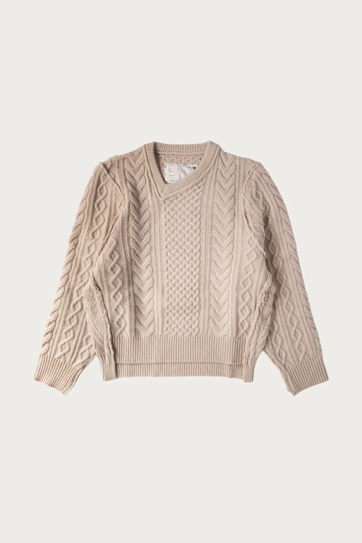 Frankenstein Cable Knit - Natural Off-White