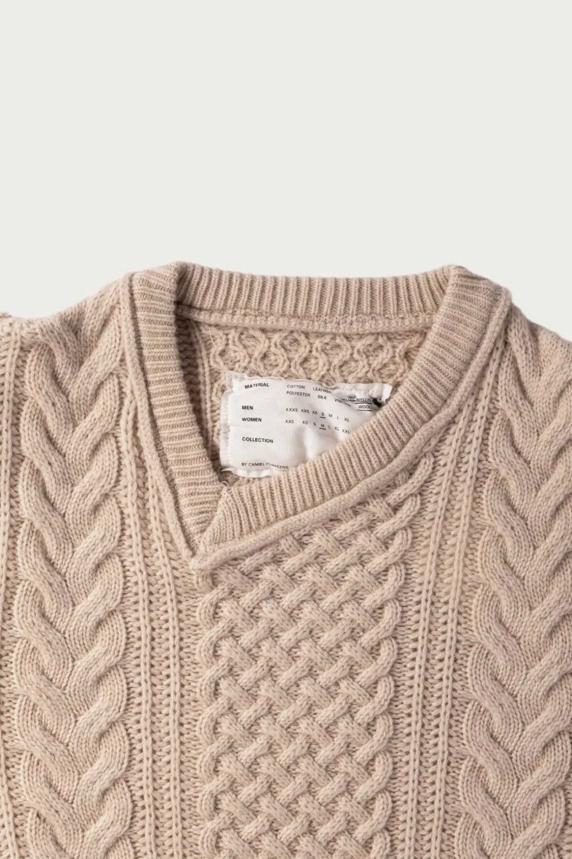 Frankenstein Cable Knit - Natural Off-White