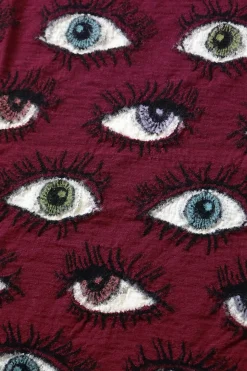 Fulling Wool Blanket SPEAKEASY (Colorful) - Wine