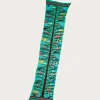Fulling Wool HAPPY Scarf BIRD TREE - Emerald