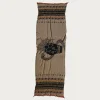 Fulling Wool Scarf COPTIC SKULL - Beige
