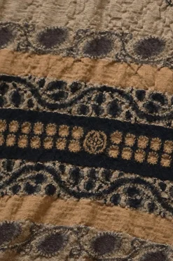 Fulling Wool Scarf COPTIC SKULL - Beige