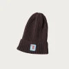 5G Wool Knit Cap - Brown