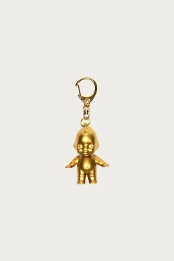 Gold Kewpie Doll Key Chain