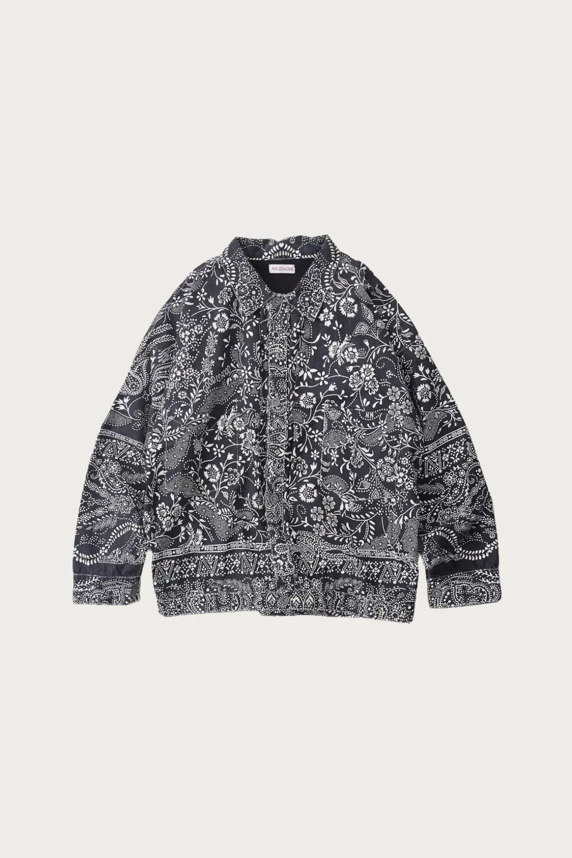 Gyan Bandana Trucker Jacket - Black
