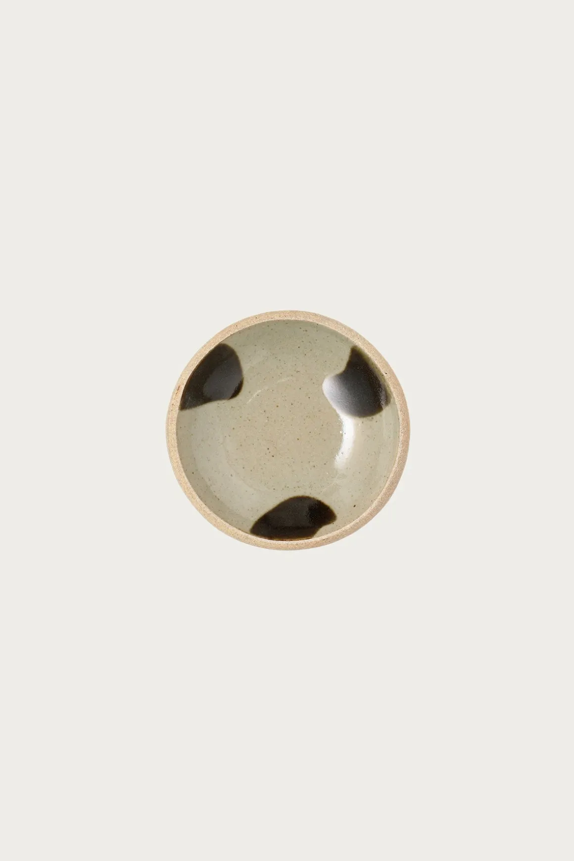 Hamadagama Round Plate - White/Olive