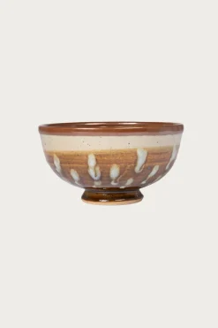 Hamadagama x fennica Ceramic Bowl - Olive/White Lines