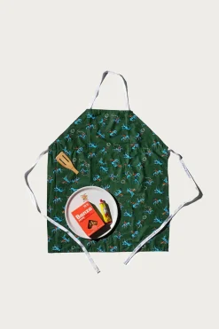 Hand Printed Adult Apron w/ Kerchie Cowboy