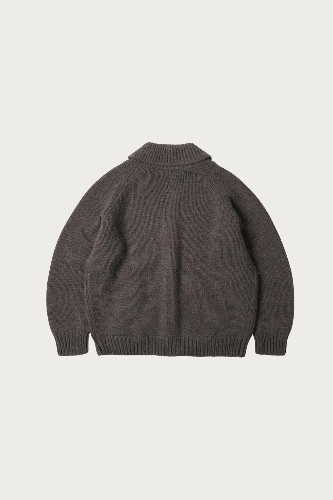 Heavy Cowichan Zipup Cardigan - Sephia