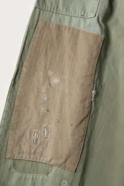 Herringbone FATIGUE Baggy Pants (RUSHFILED Remake) - Khaki