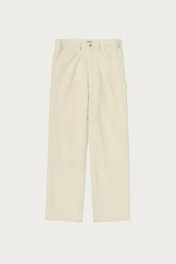 Homespun Tweed Painter Pants - Ivory White