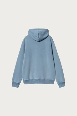 Hooded Ingo Sweat - Light Blue Garment Dyed