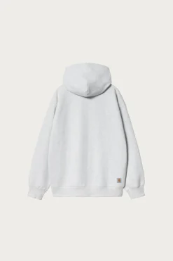 Hooded WIP Sweat Jacket - Ash Heather Stone Washed