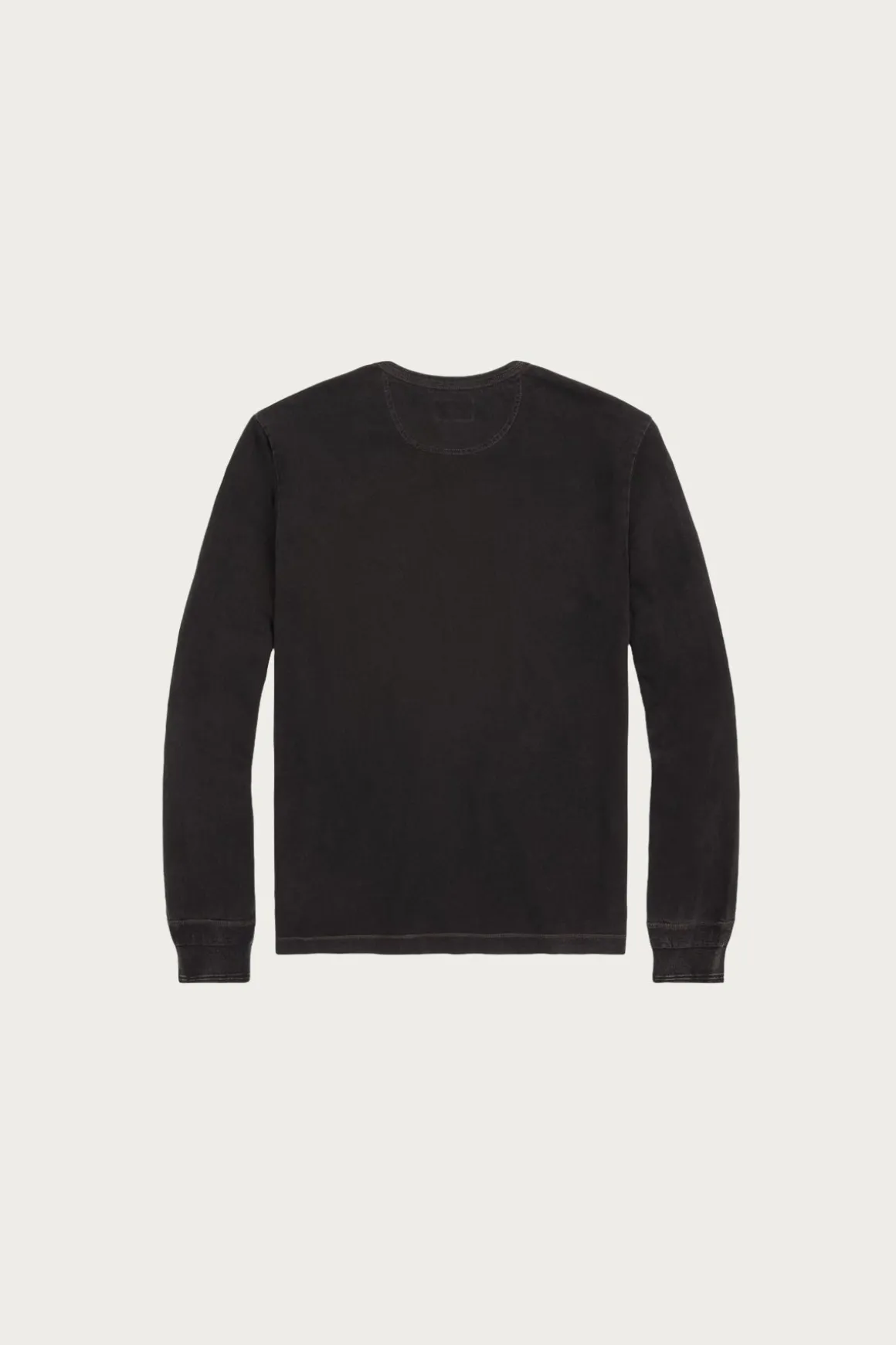 Indigo Jersey Henley Shirt - Sulfur Black