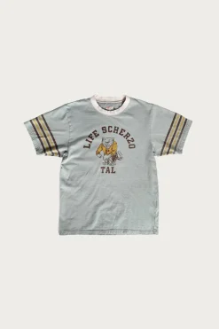 20/-Jersey RINGER-T (College CAPITAL) - Blue