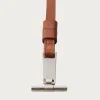 L. Days T-Bar & Leather Strap - Long - Brown