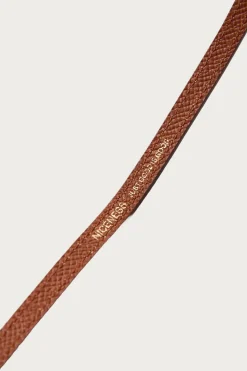 L. Days T-Bar & Leather Strap - Long - Brown