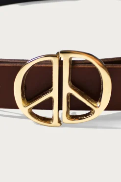 Leather DD Buckle Belt - Brown
