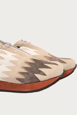 Leather NAVAJO Spallow Sneaker - Beige