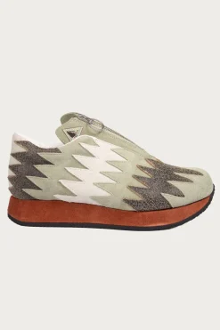 Leather NAVAJO Spallow Sneaker - Mint