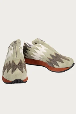 Leather NAVAJO Spallow Sneaker - Mint